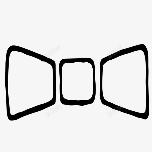 领结男式配件男装图标svg_新图网 https://ixintu.com 男式配件 男装 领结