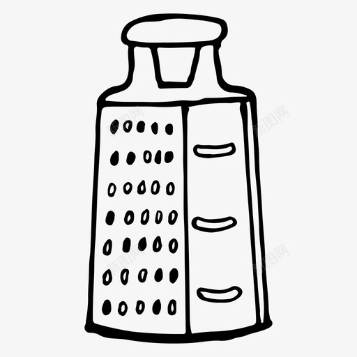 刨丝器手绘厨房图标svg_新图网 https://ixintu.com 刨丝器 厨房 手绘 素描