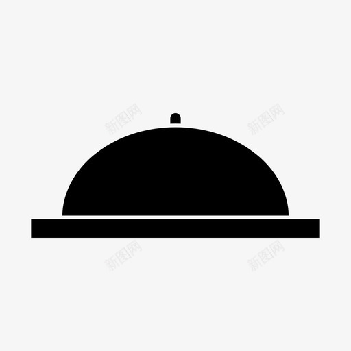 服务托钵吃图标svg_新图网 https://ixintu.com 厨房铭文 吃 托钵 服务 食物 餐厅