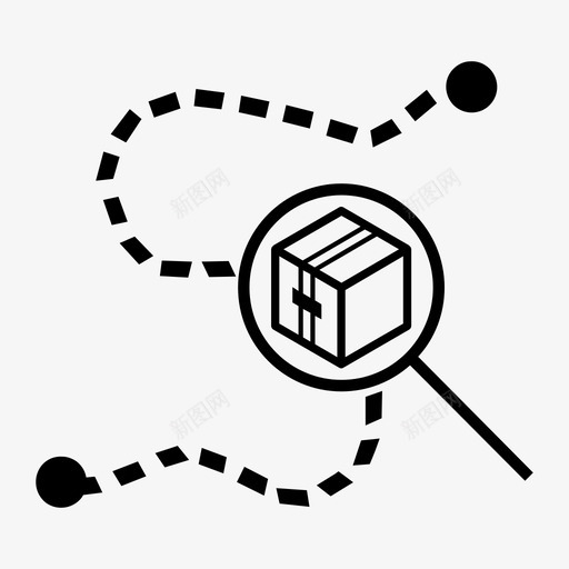 包裹追踪检查递送图标svg_新图网 https://ixintu.com 包裹 包裹追踪 检查 递送