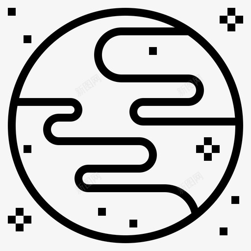地球大气全球图标svg_新图网 https://ixintu.com 全球 地球 大气 太空 航空航天和天文学 行星