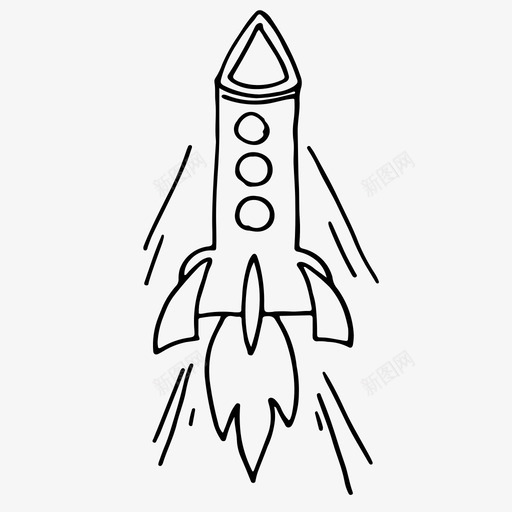 火箭太阳系太空图标svg_新图网 https://ixintu.com 太空 太阳系 宇宙 火箭 空间技术