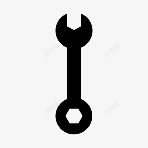 扳手劳工雕文图标svg_新图网 https://ixintu.com 劳工雕文 扳手