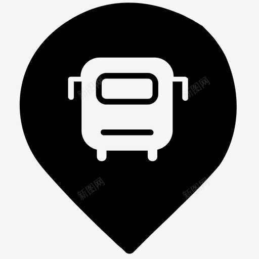 icon_周边_公交svg_新图网 https://ixintu.com icon_周边_公交