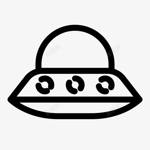 宇宙飞船外星人入侵图标svg_新图网 https://ixintu.com 不明飞行物 入侵 外星人 宇宙飞船