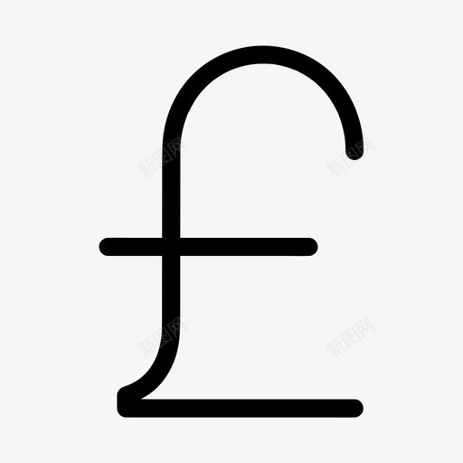 英镑货币英国图标svg_新图网 https://ixintu.com 英国 英镑 货币 金融