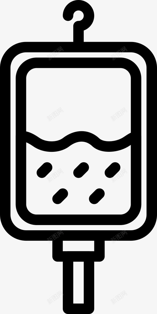 输血治疗静脉输液袋图标svg_新图网 https://ixintu.com Pretyconsmedsvol1概述 医疗 治疗 药品 药房 输血 静脉输液袋