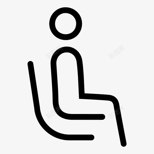 候诊室医院病人图标svg_新图网 https://ixintu.com 候诊室 医院 座位 病人 轮廓商业图标集3