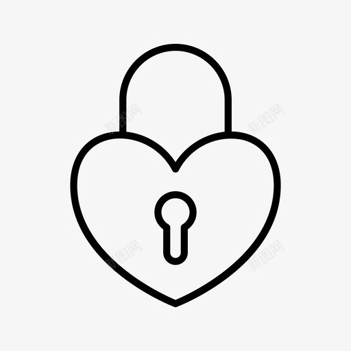心锁爱安全图标svg_新图网 https://ixintu.com 安全 心锁 情人节 爱 爱和心