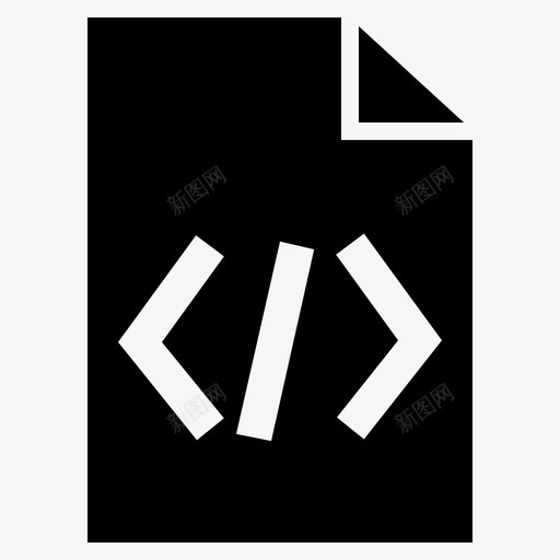 html文件编码开发图标svg_新图网 https://ixintu.com html文件 web开发 开发 文档 编码