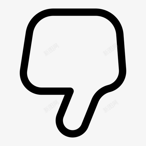 不喜欢不同意失败图标svg_新图网 https://ixintu.com 不同意 不喜欢 不被认可 大拇指朝下 失败 清晰通用