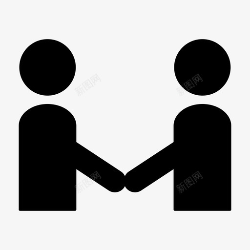 男士情侣商务握手图标svg_新图网 https://ixintu.com 商务 握手 敬礼 男士情侣