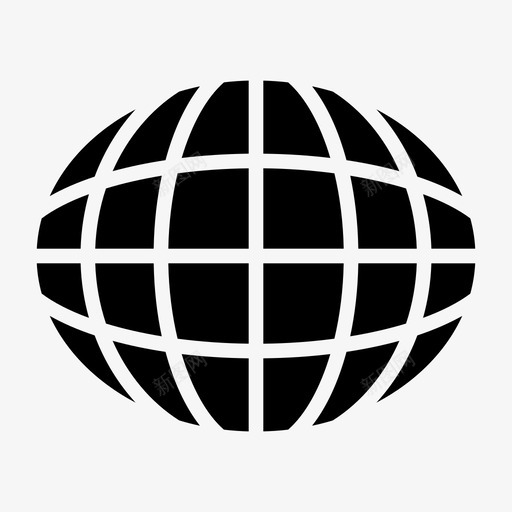 世界浏览器地球图标svg_新图网 https://ixintu.com 世界 互联网 地球 浏览器 网络 网络字形图标