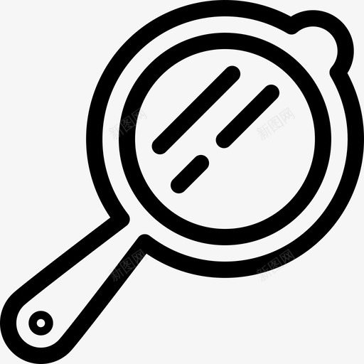 手镜美容院直线镜图标svg_新图网 https://ixintu.com 手镜 直线镜 美容院