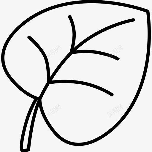大叶自然生态图标svg_新图网 https://ixintu.com 大叶 生态 自然