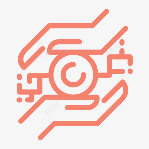 连接功能手势图标svg_新图网 https://ixintu.com 功能 手 手势 手和手势 连接