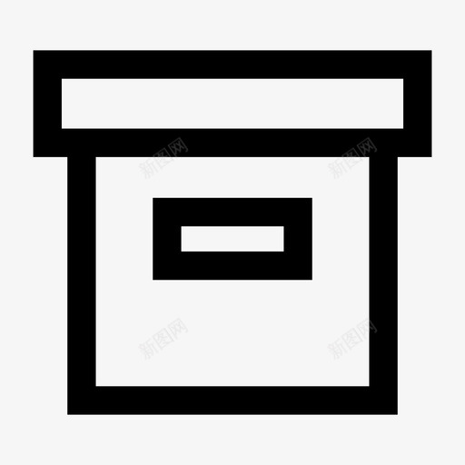 盒子档案数据存储图标svg_新图网 https://ixintu.com 存储盒 数据存储 档案 盒子