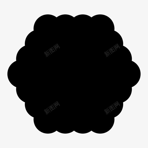 六边形深色蓬松图标svg_新图网 https://ixintu.com 六边形 几何形状 圆形 形状 深色 烟雾 蓬松
