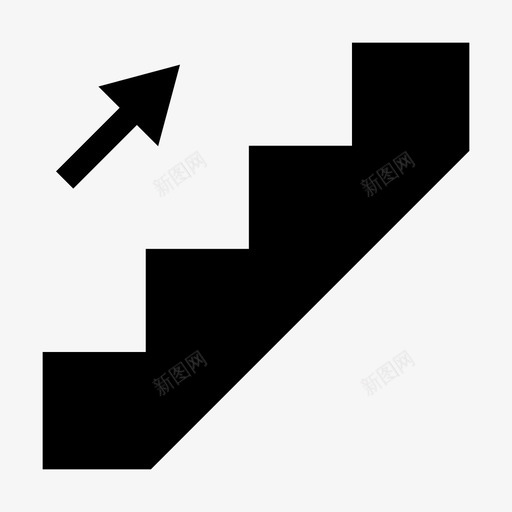 上楼走对图标svg_新图网 https://ixintu.com 上楼 对 对楼梯 走