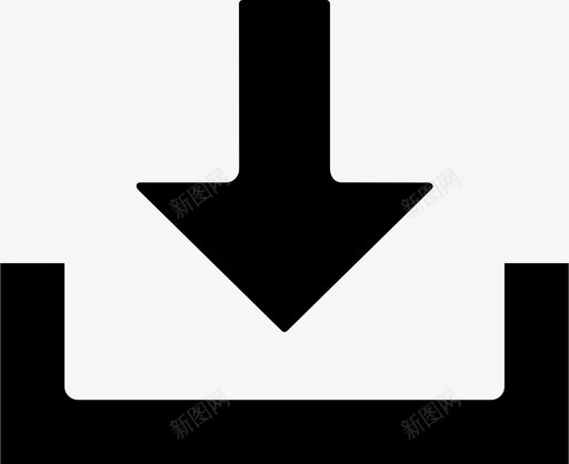 向下箭头文件图标svg_新图网 https://ixintu.com 下载 下载箭头向下传输文件 传输 保存 向下箭头 文件