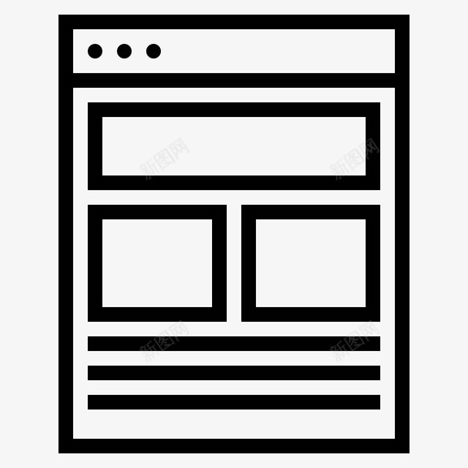 网站博客在线网站图标svg_新图网 https://ixintu.com 博客 在线网站 网站 网页