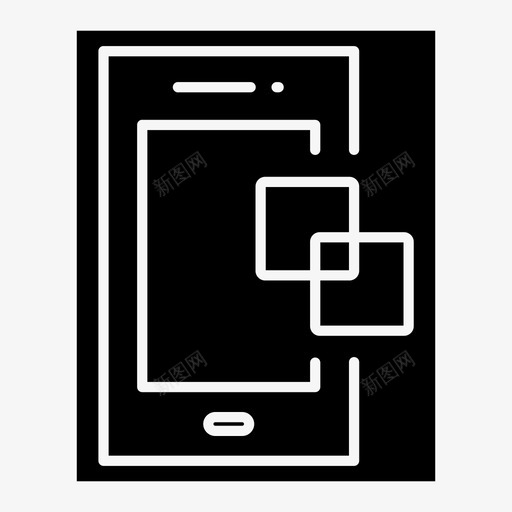 链接连接移动移动设备图标svg_新图网 https://ixintu.com 智能手机 移动 移动设备 链接连接