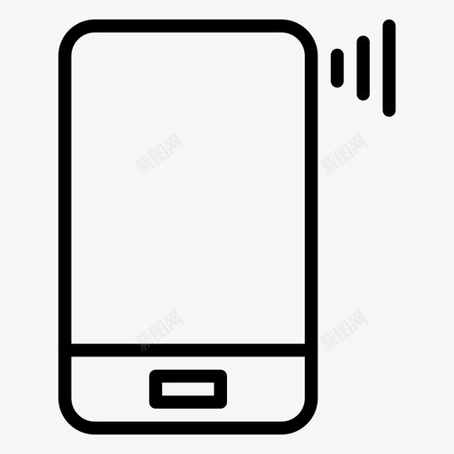 移动设备网络图标svg_新图网 https://ixintu.com 信号 电话 移动 网络 网络线路图标 设备