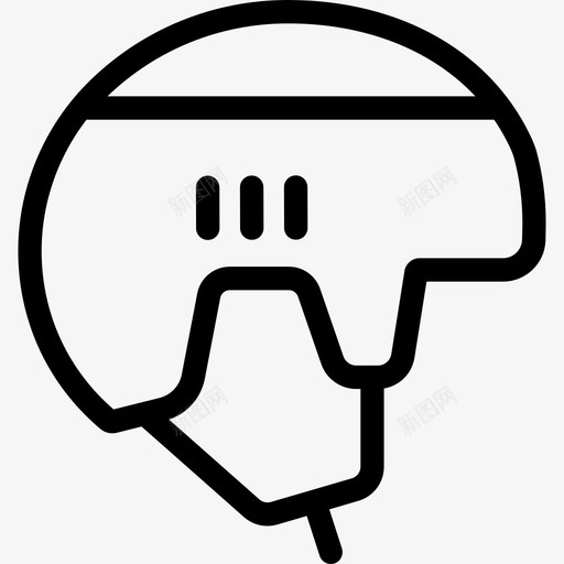 曲棍球头盔保安运动型图标svg_新图网 https://ixintu.com 保安 曲棍球头盔 运动型