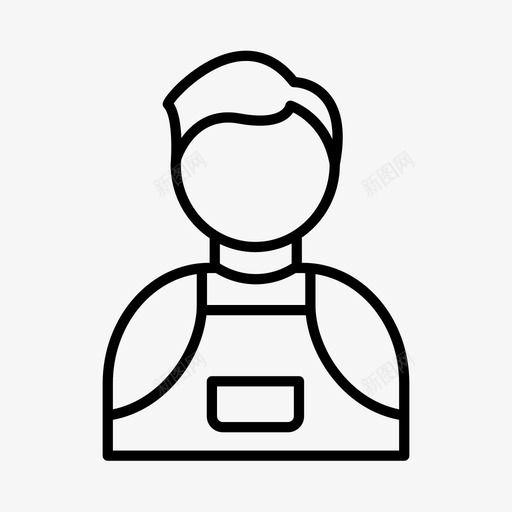 店员男孩性格图标svg_新图网 https://ixintu.com 人 店员 性格 男人 男孩