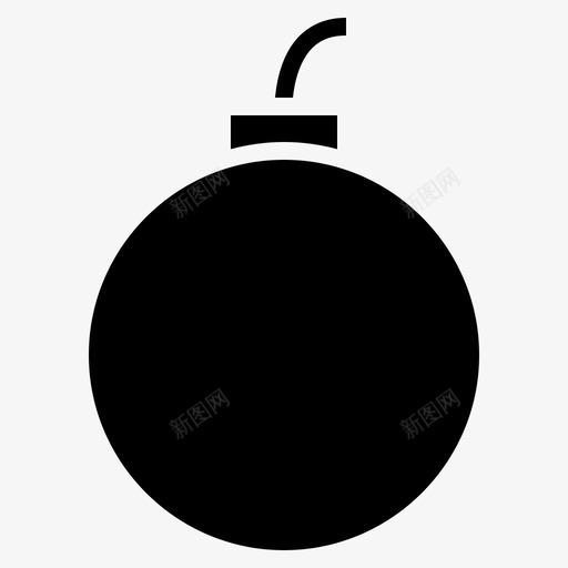 炸弹危险爆炸物图标svg_新图网 https://ixintu.com 危险 炸弹 爆炸物 警告