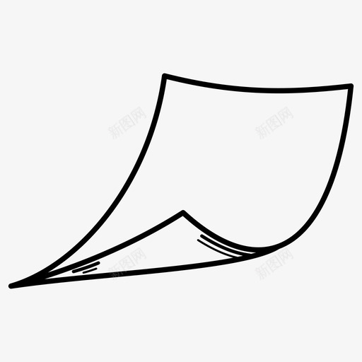 白纸飞纸纸张图标svg_新图网 https://ixintu.com 白纸 纸张 飞纸