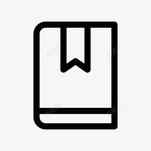 书籍通讯簿书签图标svg_新图网 https://ixintu.com 书签 书籍 商务 教育 笔记本 通讯簿