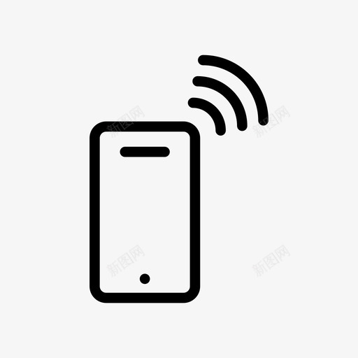 移动网络电话图标svg_新图网 https://ixintu.com 信号 无线 电话 移动 网络 网络共享线路图标