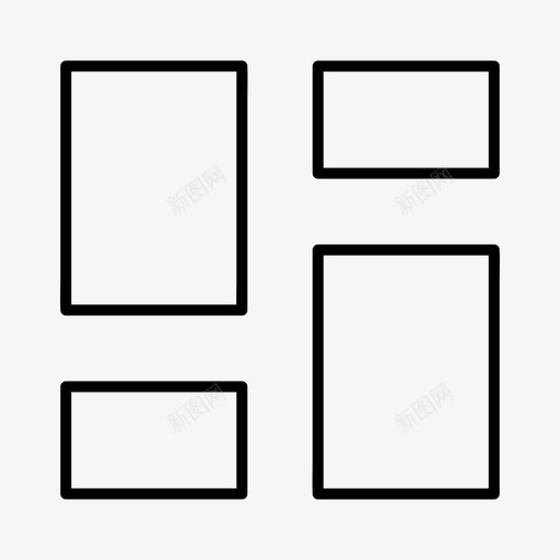 布局排列仪表板图标svg_新图网 https://ixintu.com 仪表板 布局 平铺 排列 网格视图