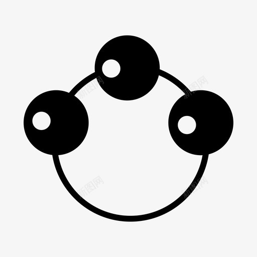 拨浪鼓婴儿玩具叮当声图标svg_新图网 https://ixintu.com 叮当声 婴儿玩具 拨浪鼓