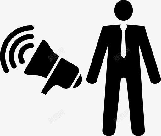 晋升奖金事业图标svg_新图网 https://ixintu.com 事业 奖金 工人 扩音器 晋升 销售