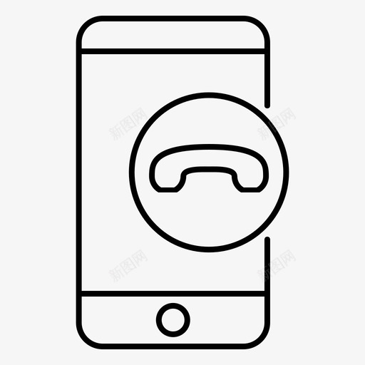 拨号程序应用程序通话图标svg_新图网 https://ixintu.com 应用程序 手机 拨号程序 智能手机 智能手机图标 通话