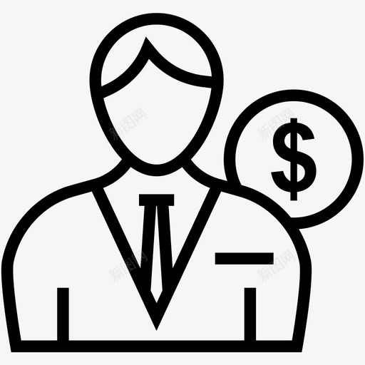 商人银行家金融家图标svg_新图网 https://ixintu.com 公司形象 商人 投资者 金融家 银行家
