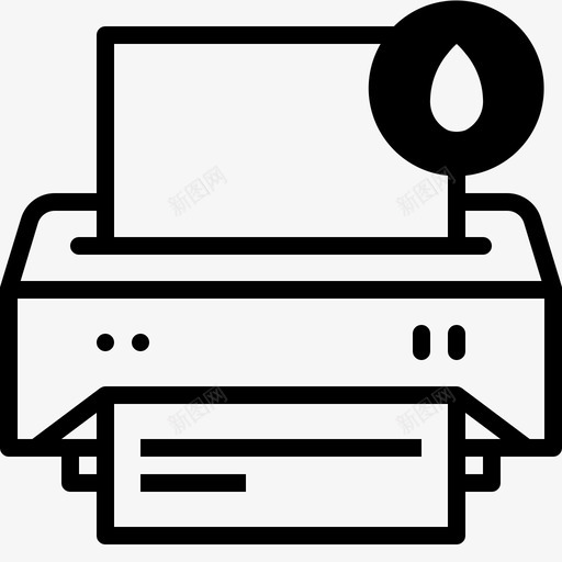 打印机墨水信息复印机pc图标svg_新图网 https://ixintu.com pc 复印机 小工具设备 打印机墨水信息