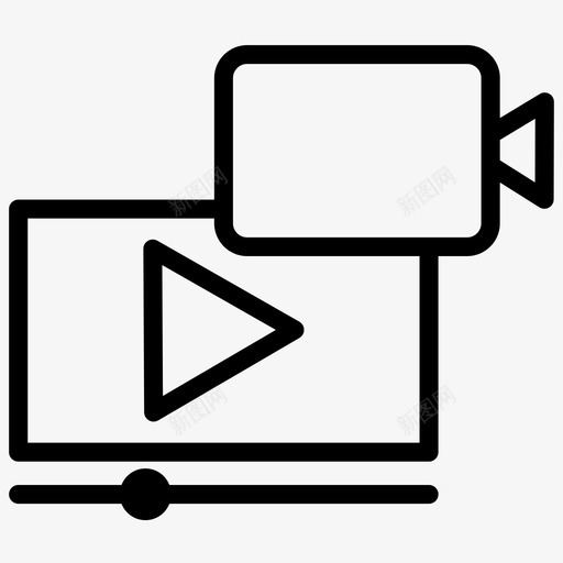 视频营销在线视频搜索引擎优化图标svg_新图网 https://ixintu.com youtube 在线视频 搜索引擎优化 搜索引擎优化2 视频营销