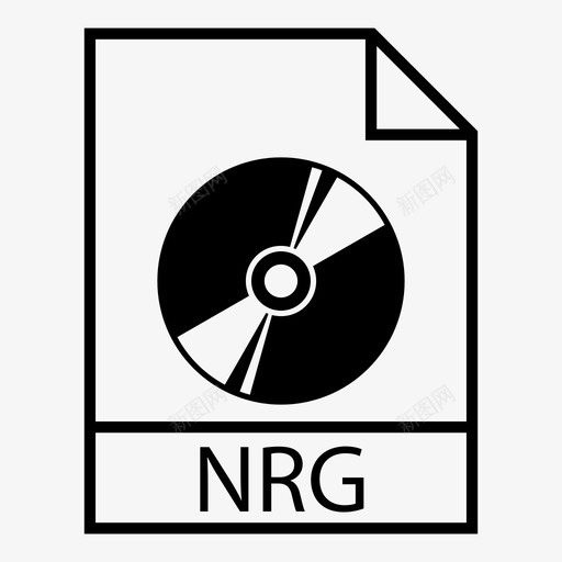 光盘映像文件类型nrg图标svg_新图网 https://ixintu.com nrg 光盘映像 文件格式 文件类型
