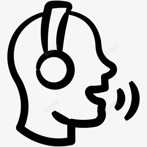 通话耳机对讲机图标svg_新图网 https://ixintu.com inky通讯第四册 对讲机 耳机 通话