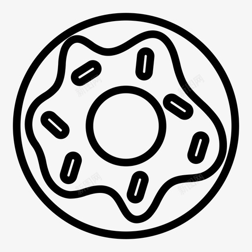 甜甜圈糖果吃图标svg_新图网 https://ixintu.com 吃 甜甜圈 糖果 零食 食品饮料 食物