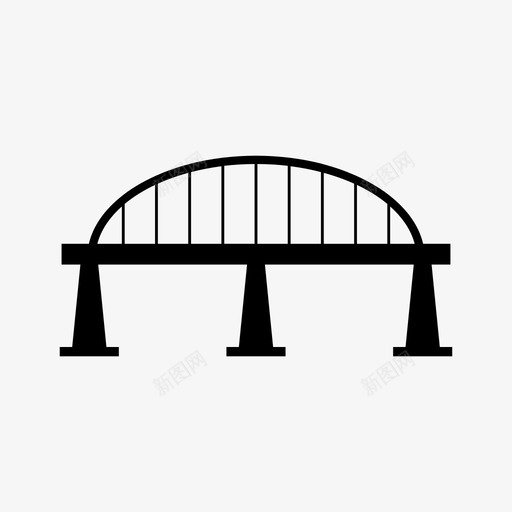 桥梁建筑旅游图标svg_新图网 https://ixintu.com 建筑 旅游 桥梁