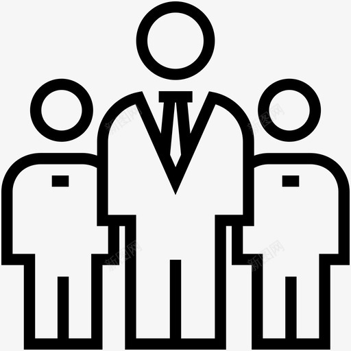 团队社区人员图标svg_新图网 https://ixintu.com 人员 企业线图标 团队 社区