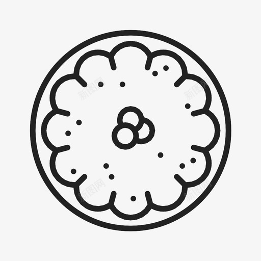 蛋糕圣诞节食物图标svg_新图网 https://ixintu.com 圣诞节 蛋糕 食物