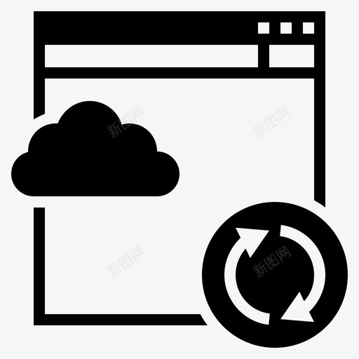 更新在线更新升级图标svg_新图网 https://ixintu.com 升级 在线更新 更新