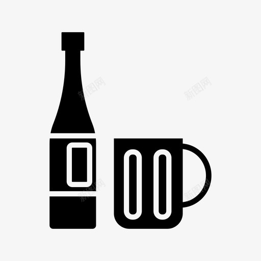 啤酒瓶子啤酒瓶图标svg_新图网 https://ixintu.com 啤酒 啤酒瓶 旅行 杯子 瓶子 饮料
