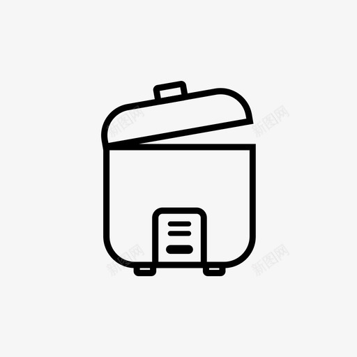 电饭煲食物厨房图标svg_新图网 https://ixintu.com 压力锅 厨房 电饭煲 食物