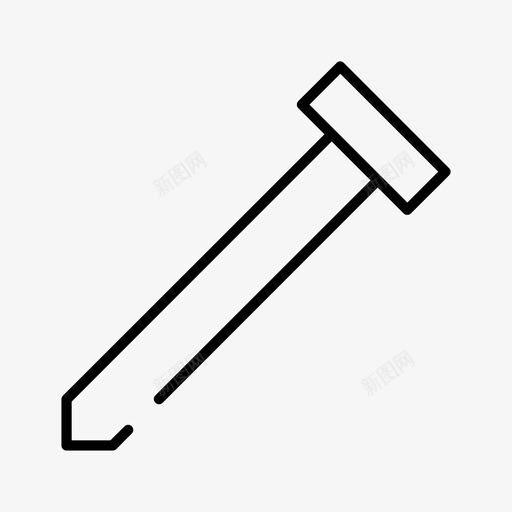 钉子固定工具图标svg_新图网 https://ixintu.com 固定 家用 工具 钉子